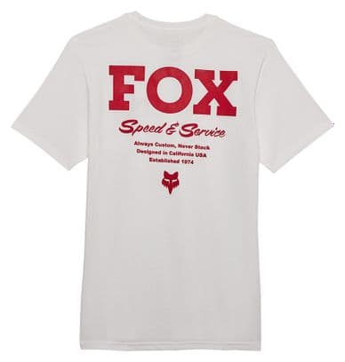 Fox Speed &amp; Service Short Sleeve T-Shirt White