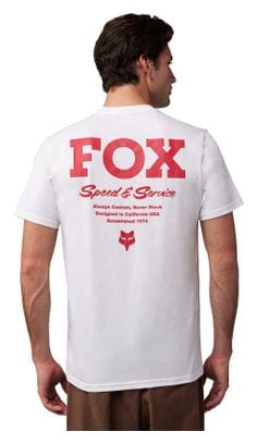 Fox Speed &amp; Service Short Sleeve T-Shirt White