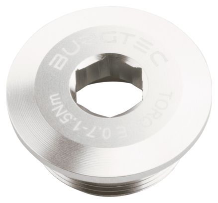 Vite autoestrattiva per movimento centrale Burgtec Shimano per pedivelle Shimano XTR/XT/SLX/LX/Deore/Saint/Zee/E-Bike, argento rodiato