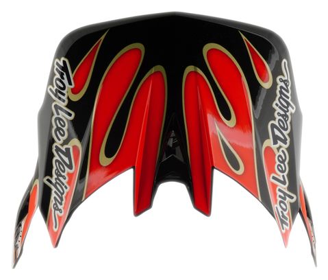 Casco integrale Troy Lee Designs D4 Composite Mips Overspray bianco/rosso