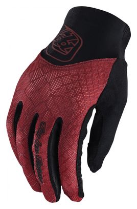 Troy Lee Designs Ace Snake Poppy / Rot Lange Handschuhe für Damen