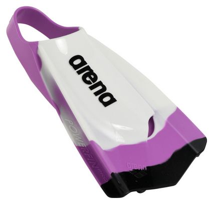 Pair of Arena Powerfin Pro Fins White Purple