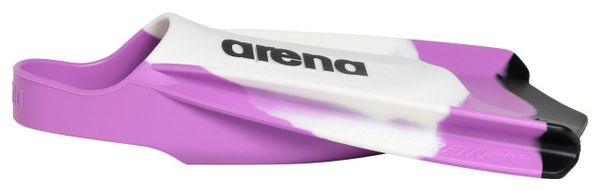 Pair of Arena Powerfin Pro Fins White Purple