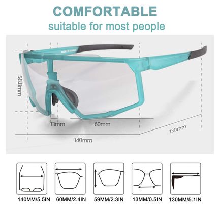 lunettes de cyclisme verres photochromiques