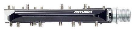 Coppia di pedali piatti HT Components Raven ANS12 Nero