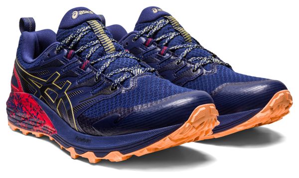 Chaussures de Trail Running Asics Gel Trabuco Terra Bleu Rouge