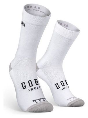 Chaussettes Cyclisme GOBIK Superb Axis Extra Long - Blanc - Lot Personnalisable