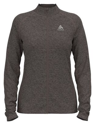 Donna Odlo Tencia Full Zip Grey S Fleece