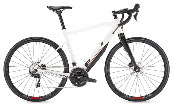 Vélo de Route Électrique Moustache Dimanche Shimano Tiagra 10V 500 Wh  700 mm Blanc 2020