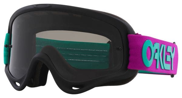 Oakley O-Frame MX B1B Celeste Purple Goggle Dark Grey Lenses