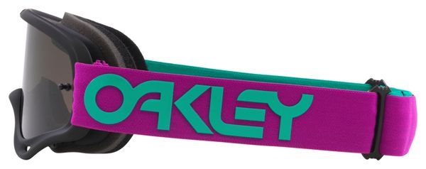 Máscara Oakley O-Frame MX B1B Celeste Morada / Lentes Gris Oscuro / Ref: OO7029-85