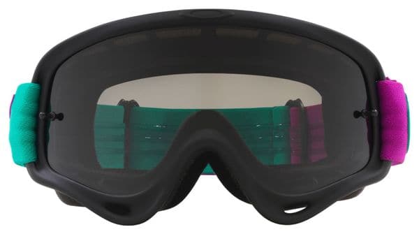 Máscara Oakley O-Frame MX B1B Celeste Morada / Lentes Gris Oscuro / Ref: OO7029-85