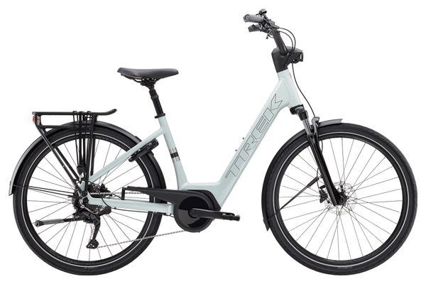 Vélo de Ville Électrique Trek Verve+ 2 Lowstep 400wh Shimano Cues 9V Gris Gen.3