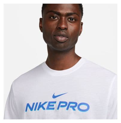 Nike Pro Korte Mouw Trui Wit Heren