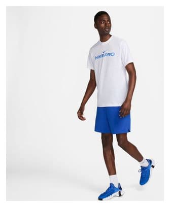 Nike Pro Korte Mouw Trui Wit Heren