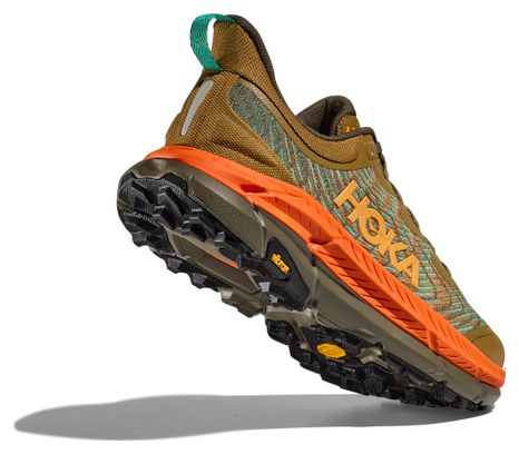 Hoka Mafate Speed 4 Khaki/Orange Men's Trail Shoes