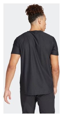 Adidas Own The Run short sleeve jersey Black Homme