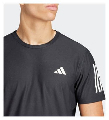 Adidas Own The Run short sleeve jersey Black Homme