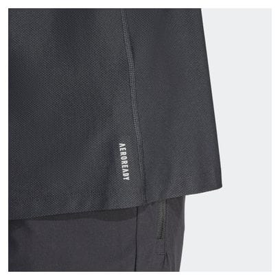 Adidas Own The Run short sleeve jersey Black Homme