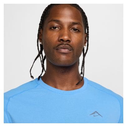 Nike Solar Chase short sleeve jersey Blue Homme