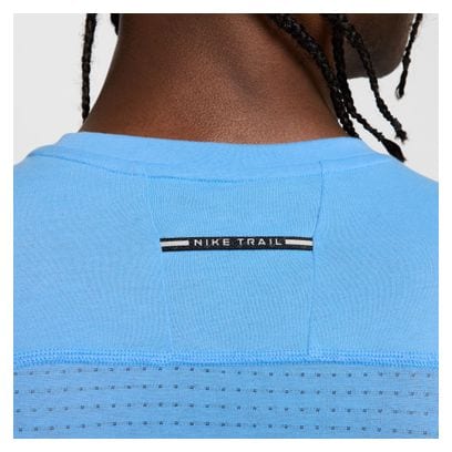 Nike Solar Chase short sleeve jersey Blue Homme