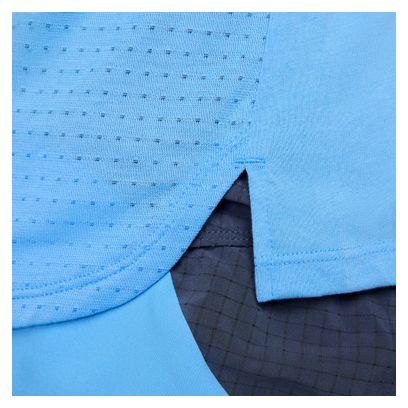 Nike Solar Chase short sleeve jersey Blue Homme