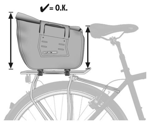Ortlieb Trunk-Bag RC 12L Bolsa para bicicleta Negro