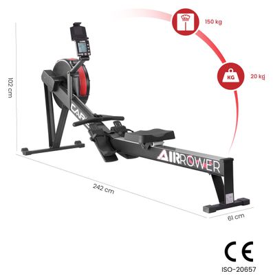 Rameur - CARE - AIR ROWER connecté