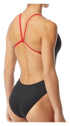 TYR Hexa Cutoutfit Badeanzug für Damen Schwarz / Rot
