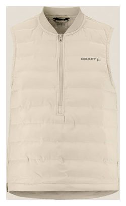 Damesmarcel SubZ Beige Mouwloos 1/2 Rits Vest