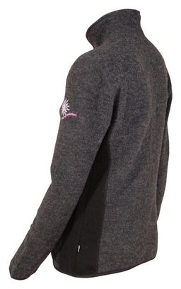 Ivanhoe Mila FZ cardigan en laine pour femme - Graphite Marl-gris
