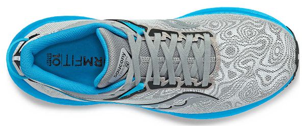 Chaussures de Running Saucony Triumph 21 ViziPro Gris Bleu