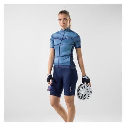 Loeffler Maillot de vélo à manches courtes FZ Barkly HOTBOND ® RF-Bleu