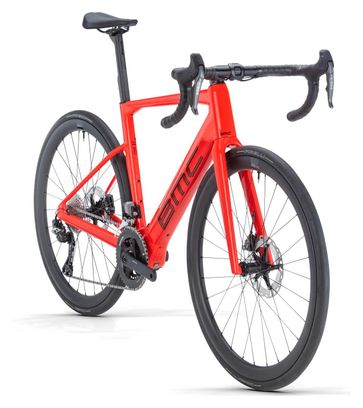 Vélo de Route Électrique BMC Roadmachine 01 AMP Two Shimano GRX Di2 11V 360 Wh 700 mm Rouge Neon 2024