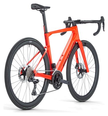 BMC Roadmachine 01 AMP Two Bicicleta Eléctrica de Carretera Shimano GRX Di2 11S 360 Wh 700 mm Rojo Neón 2024