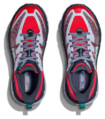 Hoka Mafate Speed 4 Men's Trail Shoes Red/Blue/Black