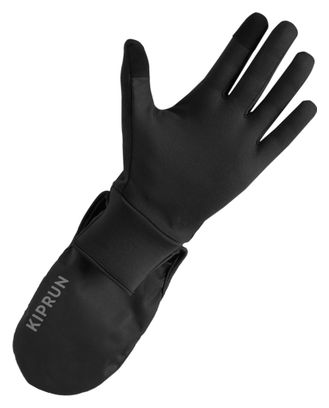 Kiprun Evolutiv V2 Running Gloves, Black