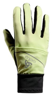 Winterhandschuhe Unisex Odlo Intensity Cover Safety Light Schwarz/Grün