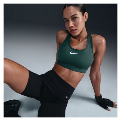 Brassière Nike Swoosh Medium Support Vert Femme