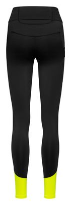 Mallas largas Run Gore Wear Concurve Thermo 2.0 para mujer Negro/Fluo