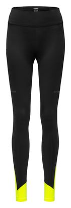 Mallas largas Run Gore Wear Concurve Thermo 2.0 para mujer Negro/Fluo