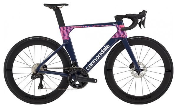 Cannondale SystemSix Hi-MOD Shimano Ultegra Di2 12V 700 mm Blauw Roze Team Replica Racefiets