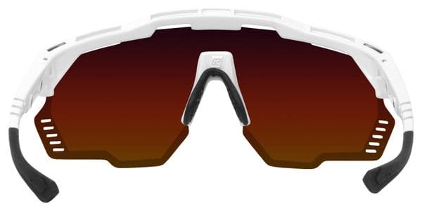 Scicon Sports Aeroshade Kunken Lunettes De Soleil De Performance Sportive (Scnpp Multimorror Rouge/Luminosité Blanche)