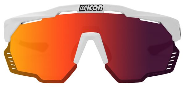 Occhiali da sole Scicon Aeroshade Kunken Bianco/Rosso a specchio