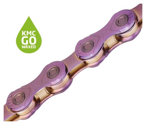 Chaîne KMC TT12 Waxed 12V Violet Neo Chrome