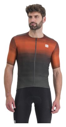 Maglia Sportful Flow Supergiara a manica corta grigio/rosso