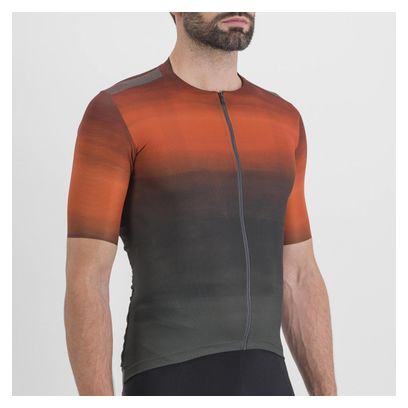Maglia Sportful Flow Supergiara a manica corta grigio/rosso