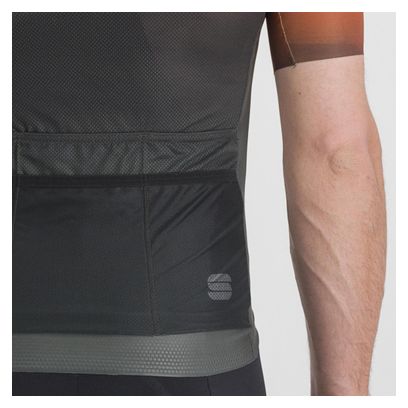 Maglia Sportful Flow Supergiara a manica corta grigio/rosso