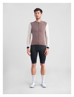 Spiuk Profit Ultralight Long Sleeve Jersey Brown/Beige