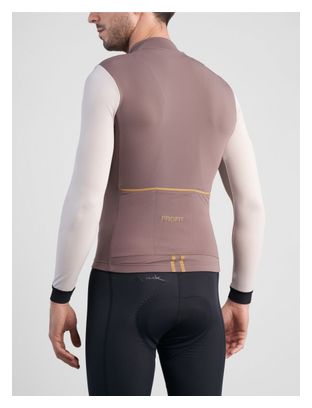 Spiuk Profit Ultralight Long Sleeve Jersey Brown/Beige